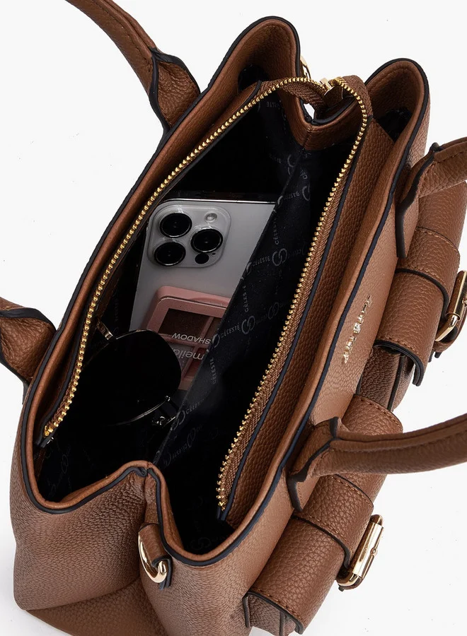 Celeste Solid Tote Bag With Handles